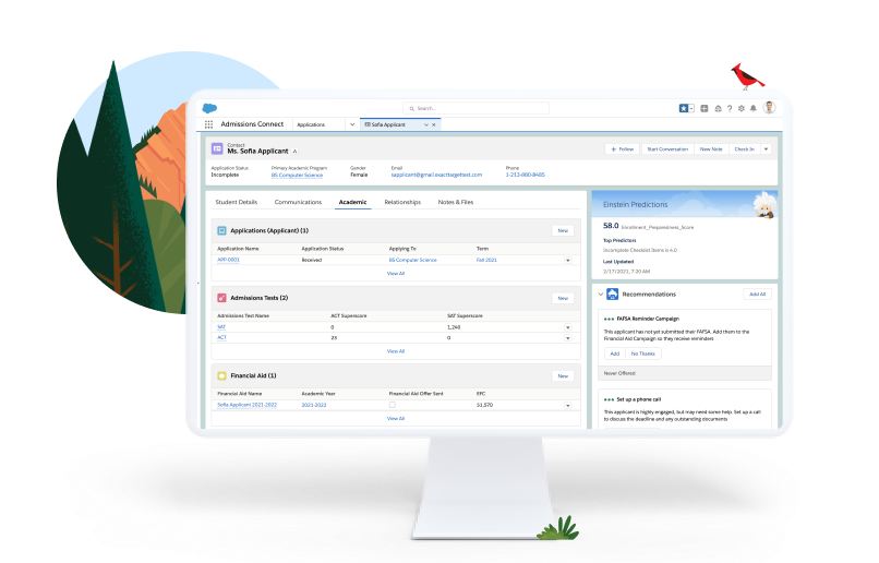 screenshot of Salesforce.org Education Cloud
